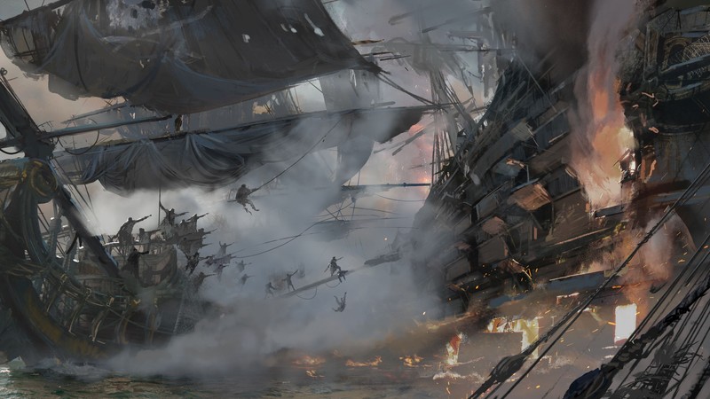 Skull and Bones, 4k, HD, E3 2017, art