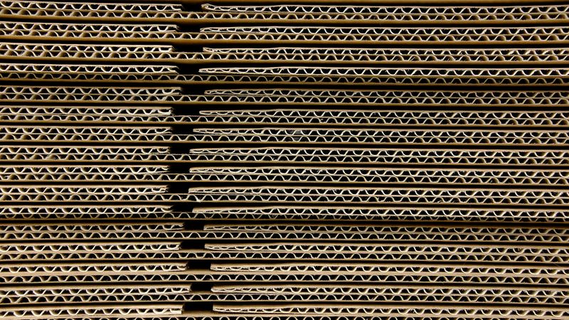 cardboard, corrugated, wavy, texture, 4k