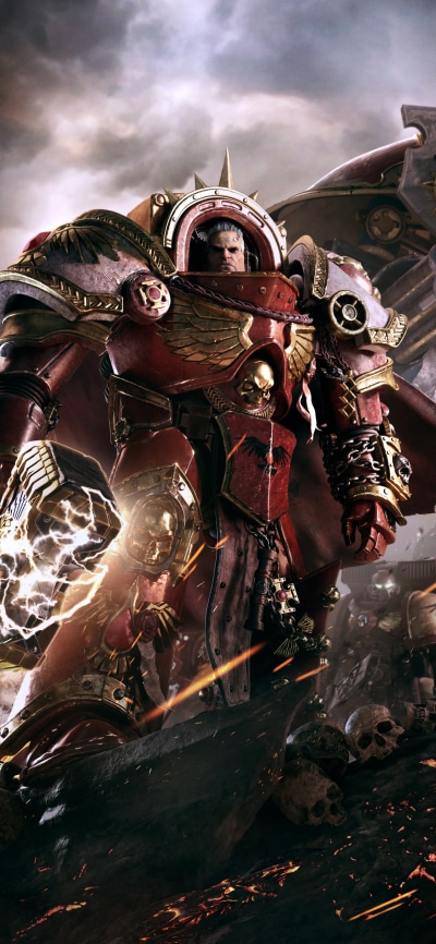 Video Game Warhammer 40,000: Dawn of War III, Warrior, Skull, Warhammer, 1125x2436