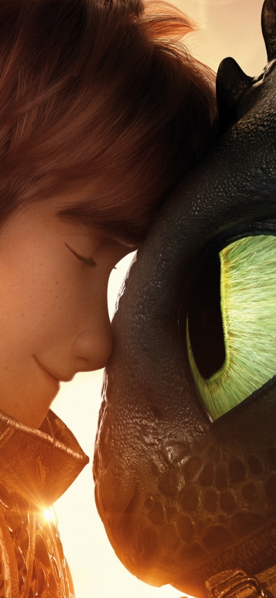 Movie How to Train Your Dragon: The Hidden World, Hiccup (How To Train Your Dragon), Toothless (How To Train Your Dragon), 1125x2436