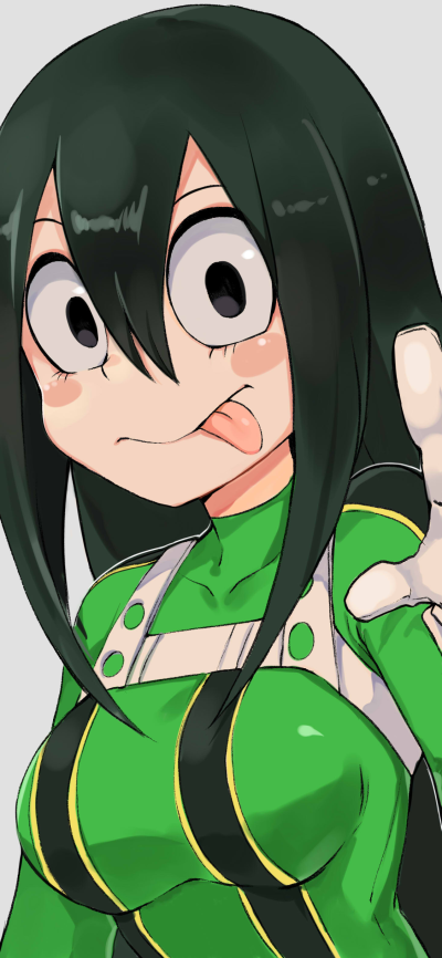 Anime My Hero Academia, Tsuyu Asui, 1125x2436