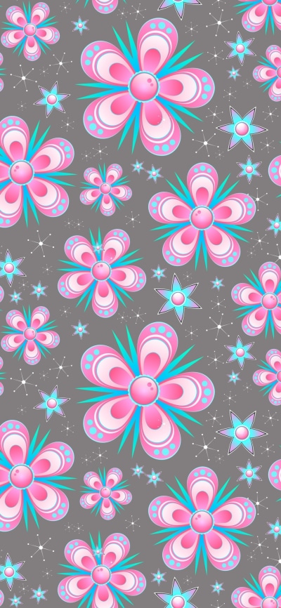 Artistic Flower, Pattern, Colors, 1125x2436