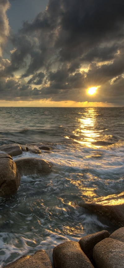 Earth Ocean, Cloud, Horizon, Nature, 1125x2436