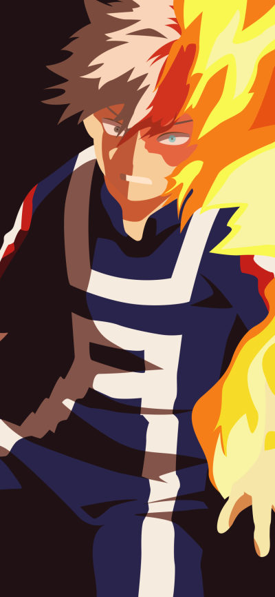 Anime My Hero Academia, Shoto Todoroki, 1125x2436
