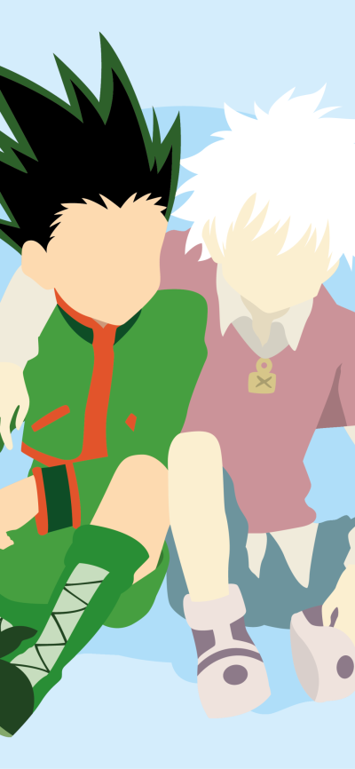 Anime Hunter x Hunter, Gon Freecss, Killua Zoldyck, 1125x2436