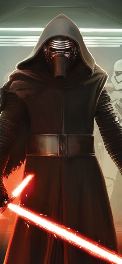 Movie Star Wars Episode VII: The Force Awakens, Lightsaber, Kylo Ren, Star Wars, 1125x2436