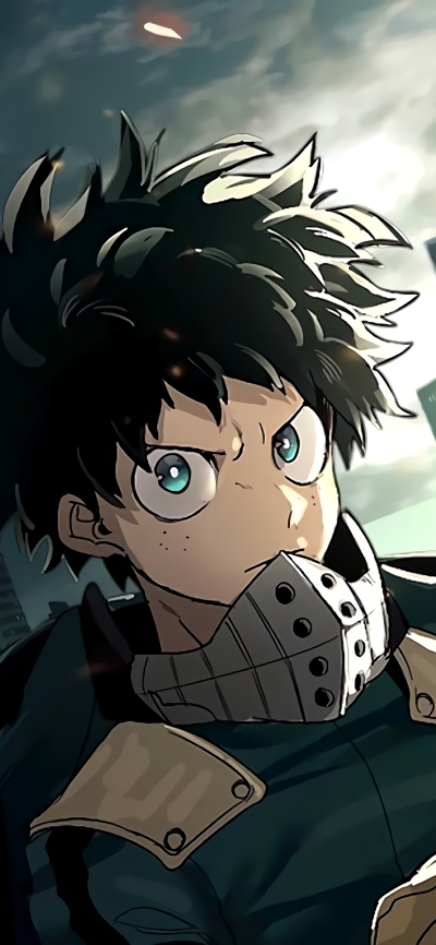Anime My Hero Academia, Izuku Midoriya, 1125x2436