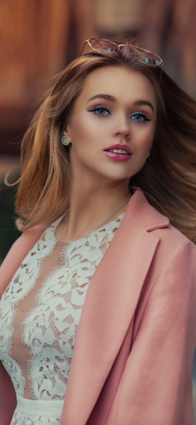Women Model, Brunette, Glasses, 1125x2436
