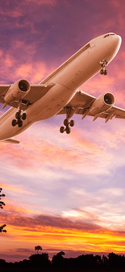 Vehicles Aircraft, Sky, Sunset, Passenger Plane, 1125x2436