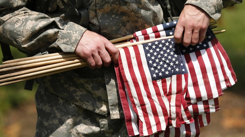 Memorial Day, USA, event, the memory of fallen American soldiers, flag