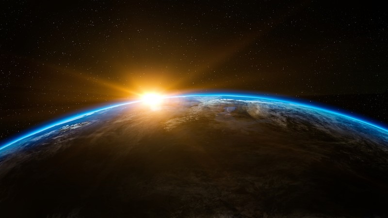 Earth, sunrise, planet, space
