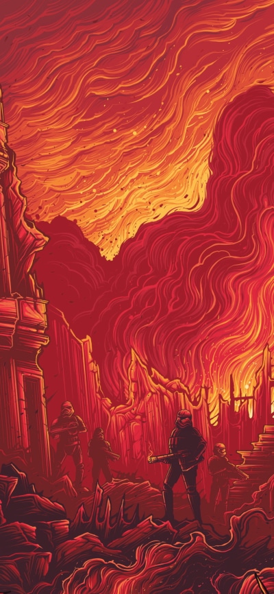Movie Star Wars Episode VII: The Force Awakens, Captain Phasma, Kylo Ren, 1125x2436
