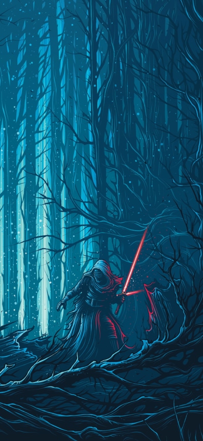 Movie Star Wars Episode VII: The Force Awakens, Captain Phasma, Kylo Ren, 1125x2436