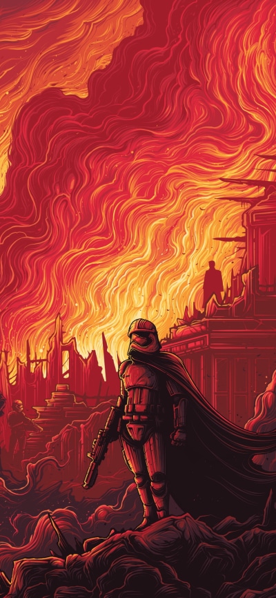 Movie Star Wars Episode VII: The Force Awakens, Captain Phasma, Kylo Ren, 1125x2436