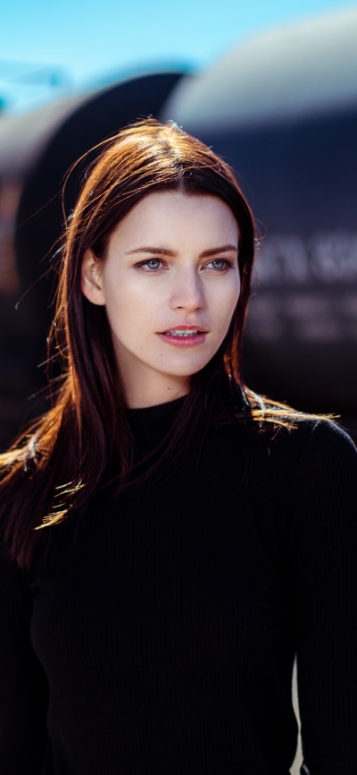 Women Model, Brunette, Blue Eyes, Depth Of Field, 1125x2436