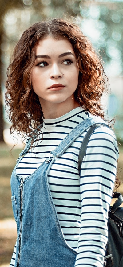 Women Model, Depth Of Field, Redhead, Brown Eyes, 1125x2436