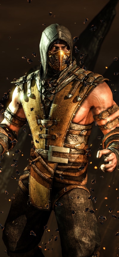 Video Game Mortal Kombat X, Scorpion (Mortal Kombat), 1125x2436