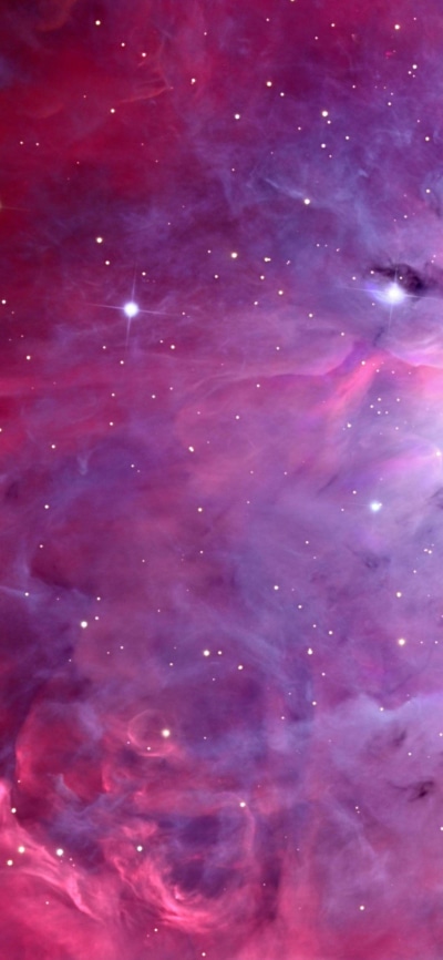 Sci Fi Nebula, Pink, Purple, Stars, Space, 1125x2436