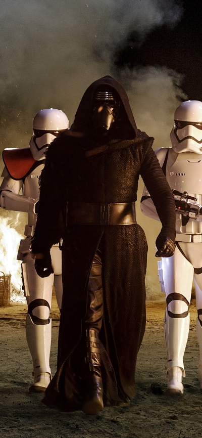 Movie Star Wars Episode VII: The Force Awakens, Star Wars, Kylo Ren, Stormtrooper, 1125x2436