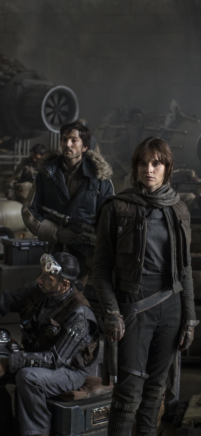 Movie Rogue One: A Star Wars Story, Chirrut Îmwe, Felicity Jones, Donnie Yen, Jiang Wen, Diego Luna, 1125x2436
