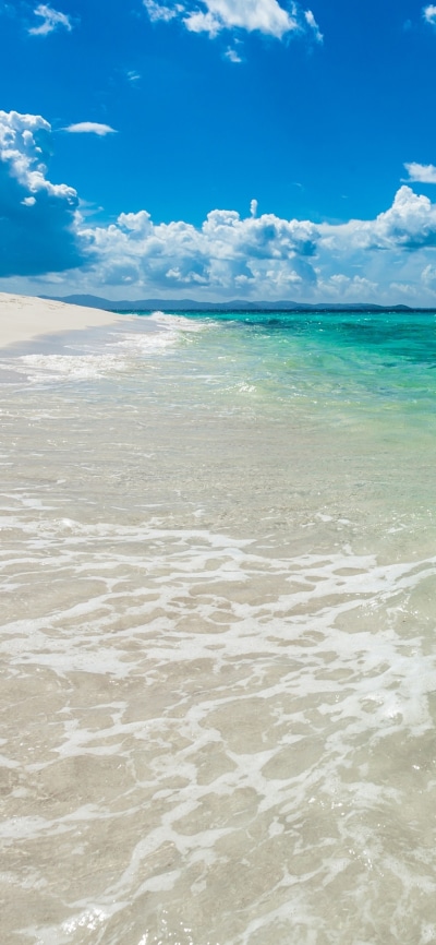 Earth Ocean, Turquoise, Cloud, Tropical, Sand, Horizon, 1125x2436