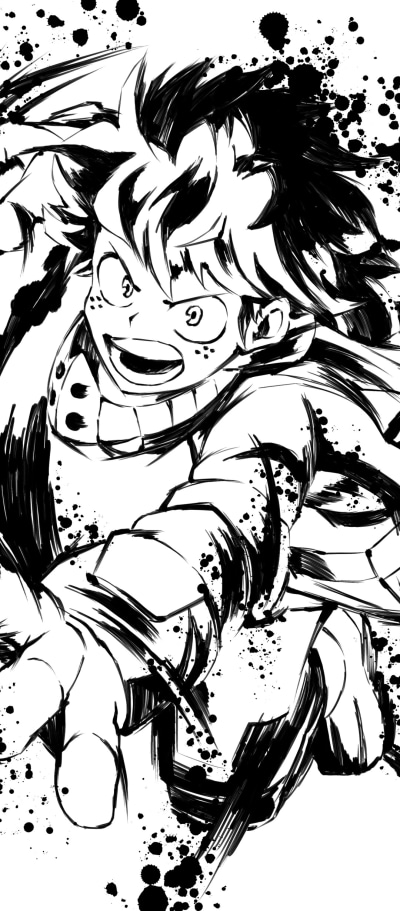 Anime My Hero Academia, Izuku Midoriya, 1080x2460
