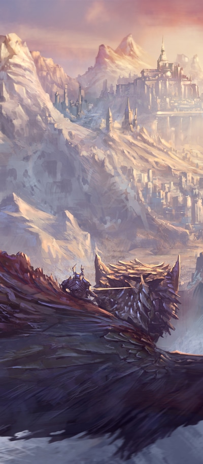 Fantasy Dragon, Flying, 1080x2460