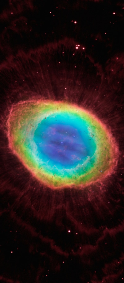 Sci Fi Nebula, Circle, Space, 1080x2460