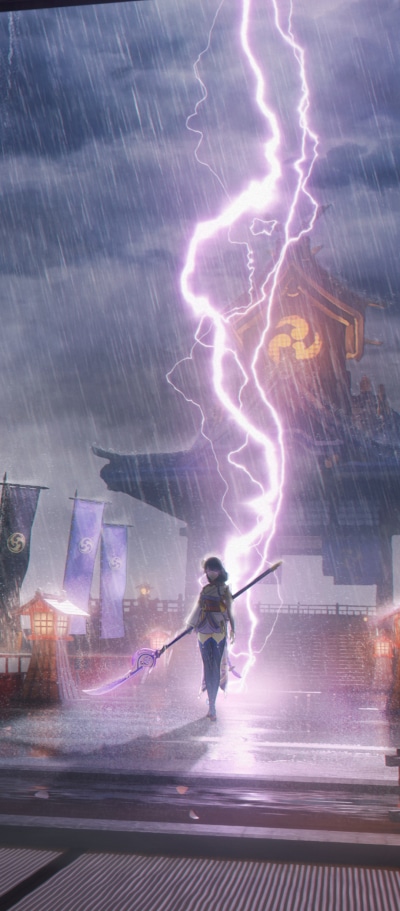Video Game Genshin Impact, Baal Raiden Shogun (Genshin Impact), 1080x2460