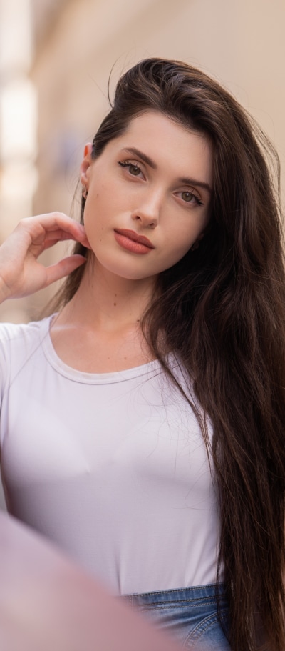 Women Model, Brunette, Long Hair, 1080x2460
