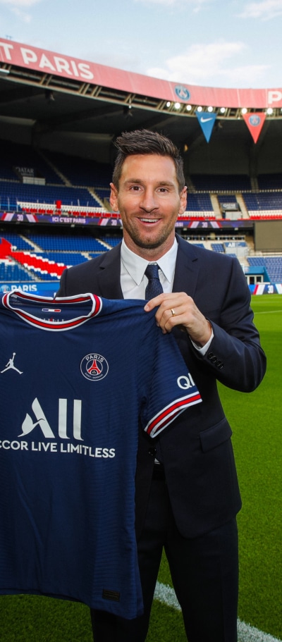 Sports Lionel Messi, Paris Saint-Germain F.C., 1080x2460