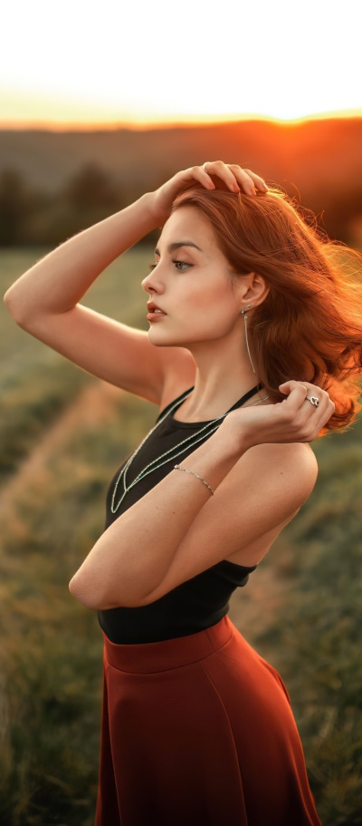 Women Model, Redhead, 1080x2460