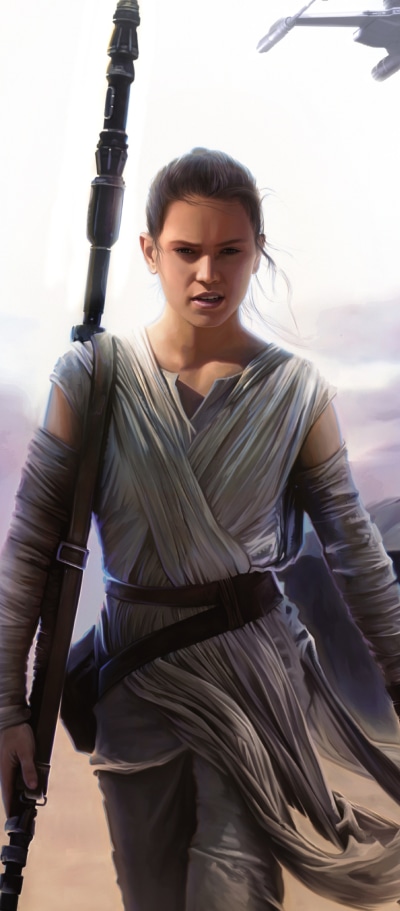 Movie Star Wars Episode VII: The Force Awakens, Rey (Star Wars), Star Wars, 1080x2460