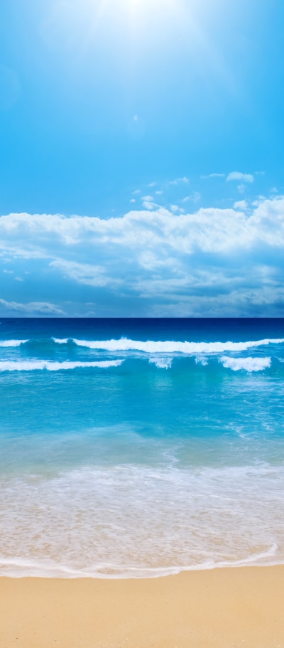 Earth Ocean, Beach, Sky, Horizon, 1080x2460