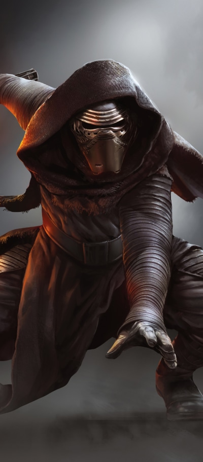 Movie Star Wars Episode VII: The Force Awakens, Mask, Star Wars, Kylo Ren, Hood, Sith (Star Wars), 1080x2460