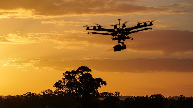 DJI Spreading Wings S1000 Plus, octocopter, best drones, sunset