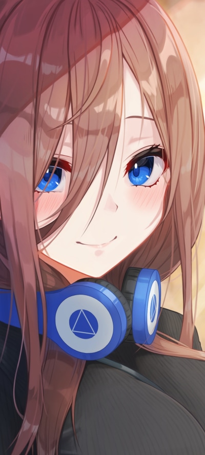 Anime The Quintessential Quintuplets, Miku Nakano, 1080x2400