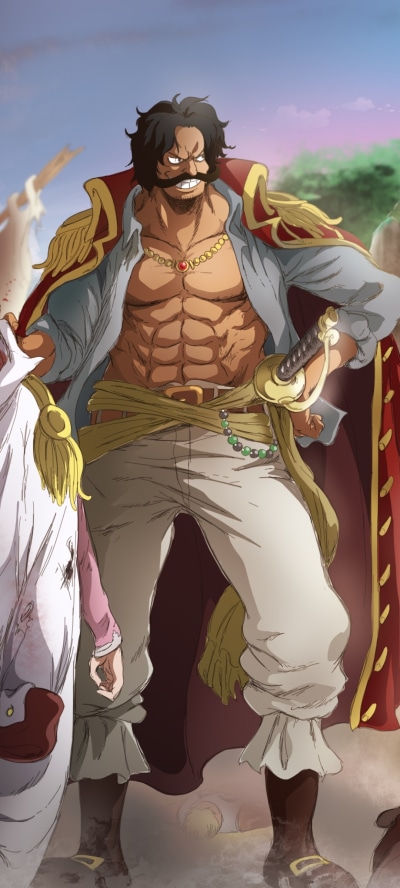 Anime One Piece, Gol D. Roger, 1080x2400
