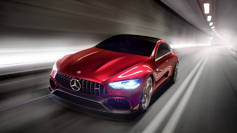 Mercedes AMG GT, sport car, front, Geneva Auto Show 2017
