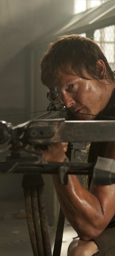 TV Show The Walking Dead, Daryl Dixon, Crossbow, Norman Reedus, 1080x2400