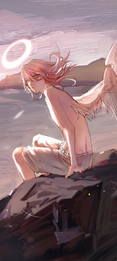 Anime Chainsaw Man, Angel Devil (Chainsaw Man), 1080x2400