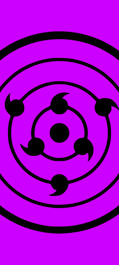 Anime Boruto, Purple, Minimalist, Rinnegan (Naruto), Naruto, 1080x2400
