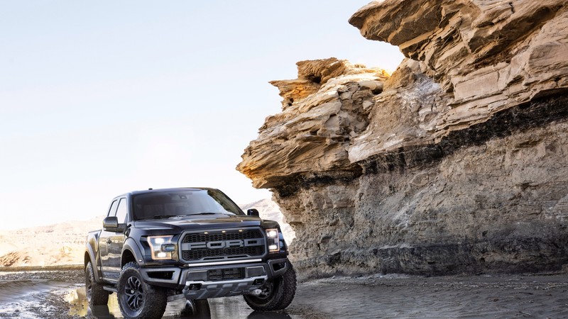 Ford F-150 Raptor, front, pickup, NAIAS 2017