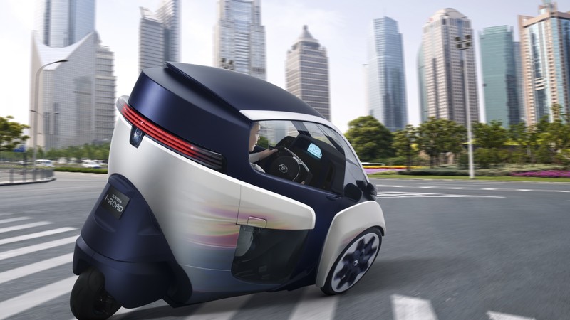Toyota i-Road, electric cars, 2017 Chicago Auto Show