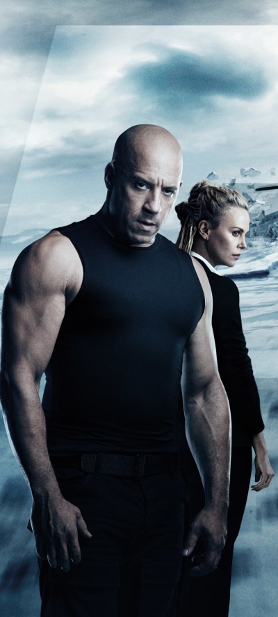 Movie The Fate of The Furious, Charlize Theron, Dominic Toretto, Vin Diesel, Cipher (Fast and Furious), 1080x2400