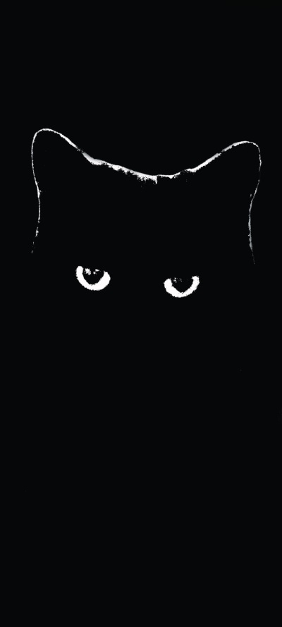 Animal Cat, Black, 1080x2400