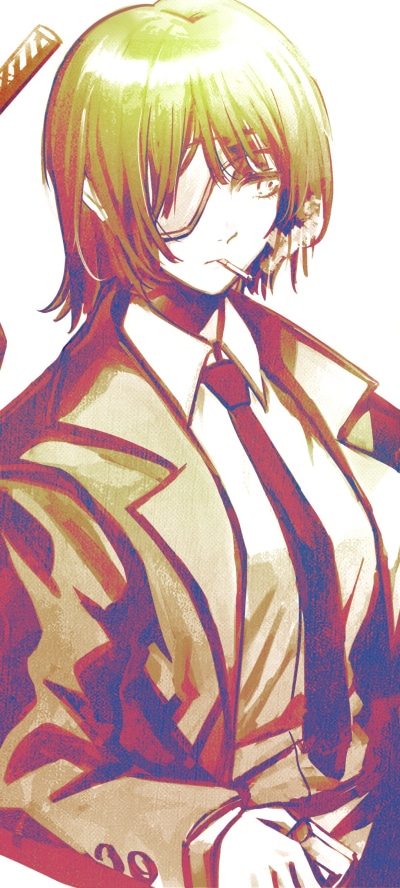 Anime Chainsaw Man, Himeno (Chainsaw Man), 1080x2400