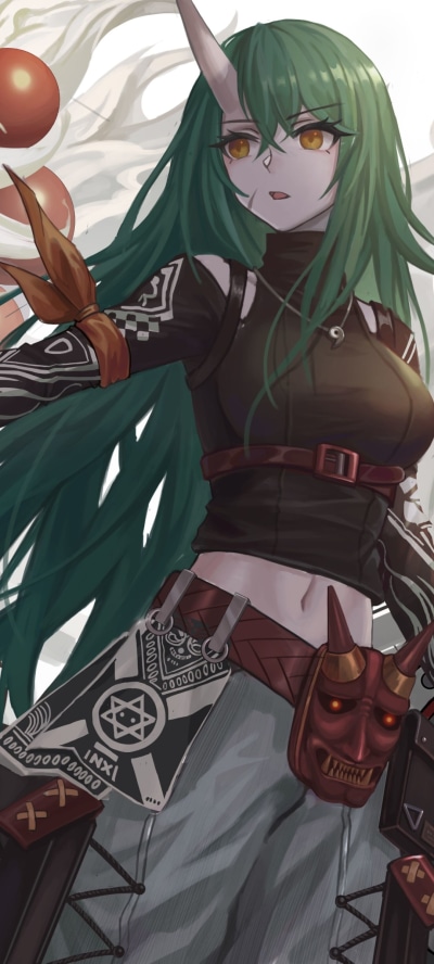 Video Game Arknights, Hoshiguma (Arknights), 1080x2400