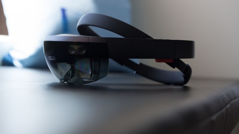 Microsoft HoloLens, A.R. headset, Windows 10, virtual reality