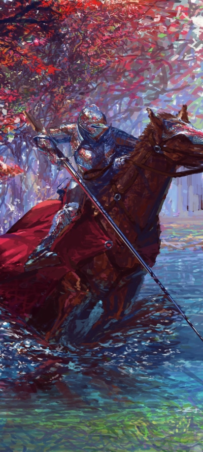 Fantasy Knight, Warrior, Horse, Armor, 1080x2400
